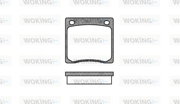 Woking P1673.00 - Brake Pad Set, disc brake autospares.lv