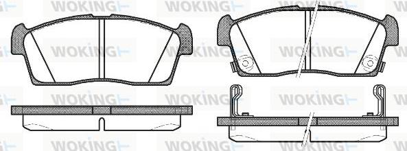 Woking P10993.02 - Brake Pad Set, disc brake autospares.lv