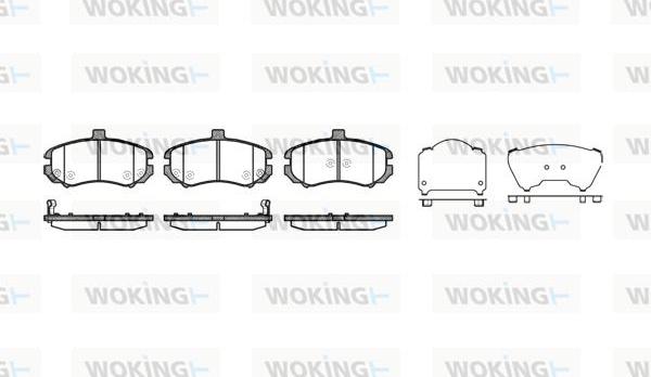 Woking P10943.02 - Brake Pad Set, disc brake autospares.lv