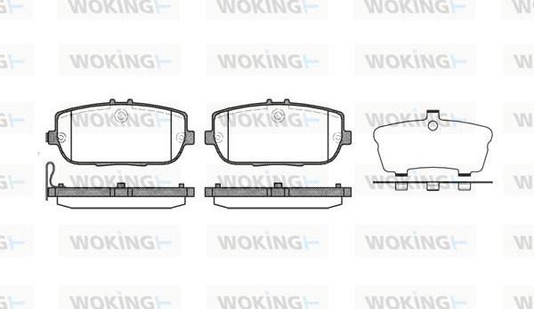 Woking P10903.01 - Brake Pad Set, disc brake autospares.lv