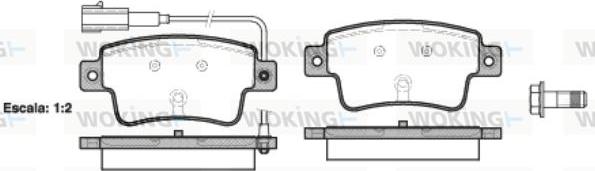 Woking P10983.02 - Brake Pad Set, disc brake autospares.lv