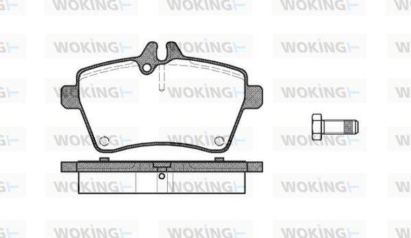 Woking P10443.00 - Brake Pad Set, disc brake autospares.lv