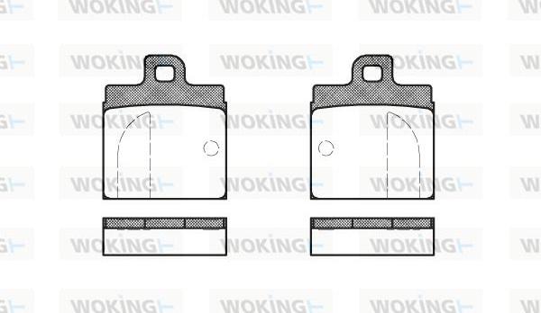 Woking P1043.00 - Brake Pad Set, disc brake autospares.lv