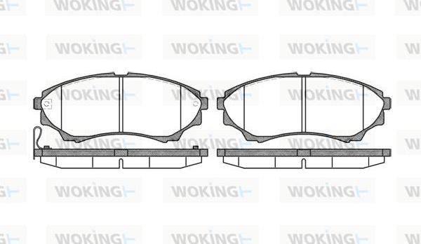 Woking P10513.00 - Brake Pad Set, disc brake autospares.lv