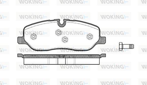 Woking P10583.00 - Brake Pad Set, disc brake autospares.lv