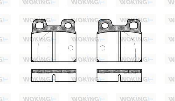 Woking P1053.00 - Brake Pad Set, disc brake autospares.lv