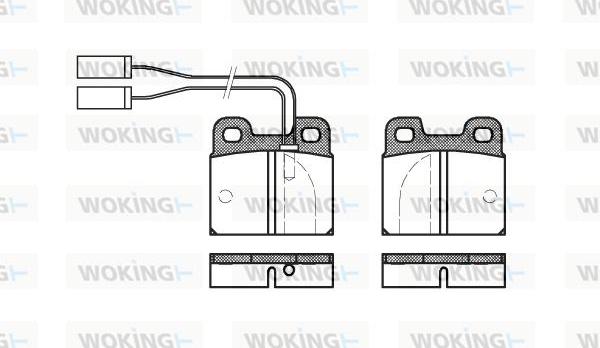 Woking P1053.01 - Brake Pad Set, disc brake autospares.lv