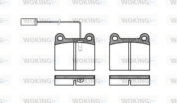 Woking P1063.91 - Brake Pad Set, disc brake autospares.lv