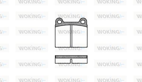 Woking P1063.00 - Brake Pad Set, disc brake autospares.lv