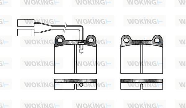 Woking P1063.01 - Brake Pad Set, disc brake autospares.lv