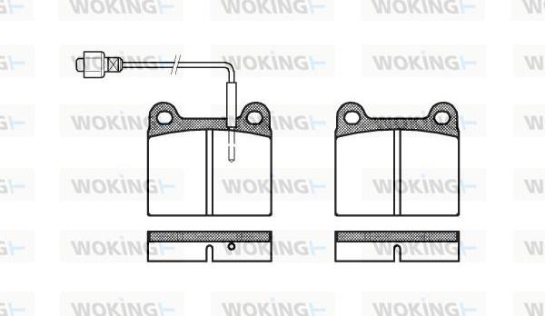 Woking P1063.02 - Brake Pad Set, disc brake autospares.lv