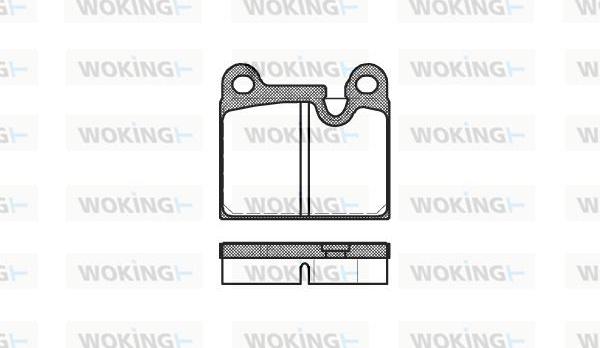 Woking P1063.80 - Brake Pad Set, disc brake autospares.lv