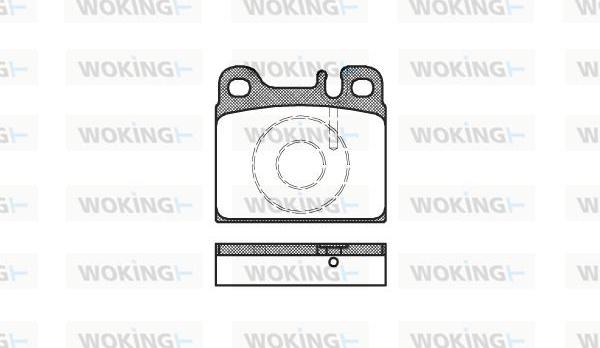 Woking P1063.88 - Brake Pad Set, disc brake autospares.lv
