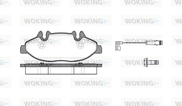 Woking P10093.02 - Brake Pad Set, disc brake autospares.lv