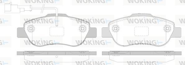 Woking P10003.12 - Brake Pad Set, disc brake autospares.lv