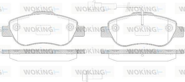 Woking P10003.21 - Brake Pad Set, disc brake autospares.lv