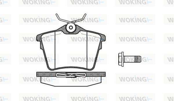 Woking P10033.00 - Brake Pad Set, disc brake autospares.lv