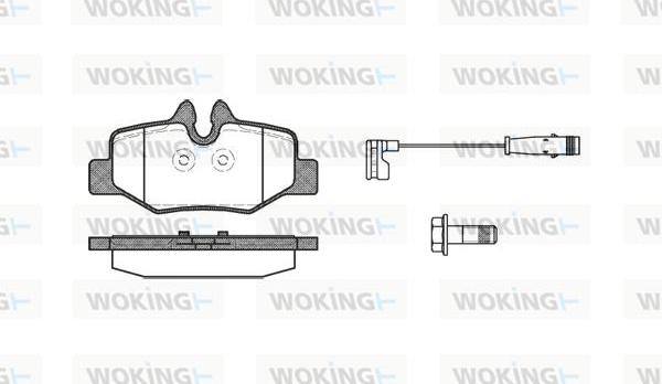 Woking P10103.02 - Brake Pad Set, disc brake autospares.lv