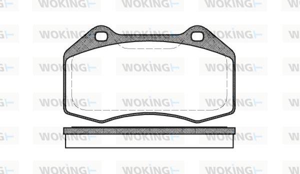 Woking P10133.00 - Brake Pad Set, disc brake autospares.lv