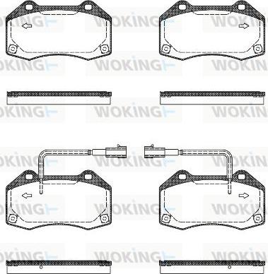 Woking P10133.10 - Brake Pad Set, disc brake autospares.lv