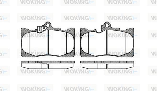 Woking P10803.02 - Brake Pad Set, disc brake autospares.lv