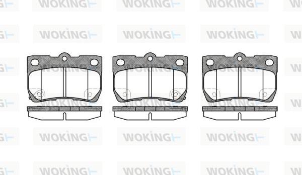 Woking P10813.02 - Brake Pad Set, disc brake autospares.lv