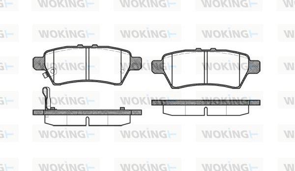 Woking P10883.01 - Brake Pad Set, disc brake autospares.lv