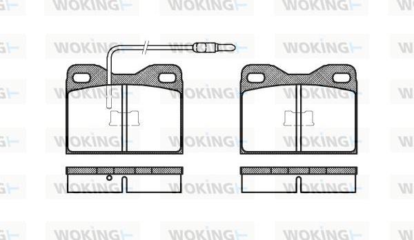 Woking P1083.14 - Brake Pad Set, disc brake autospares.lv