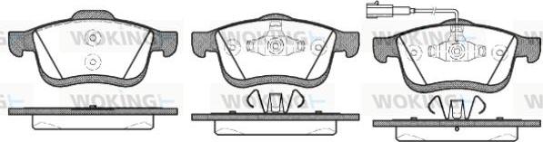 Woking P10833.01 - Brake Pad Set, disc brake autospares.lv