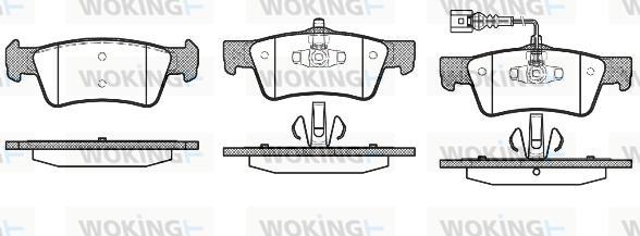 Woking P10873.01 - Brake Pad Set, disc brake autospares.lv