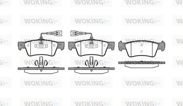 Woking P10873.02 - Brake Pad Set, disc brake autospares.lv