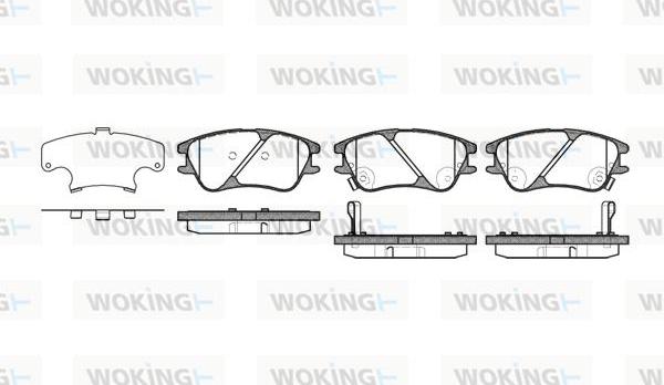 Woking P10393.02 - Brake Pad Set, disc brake autospares.lv