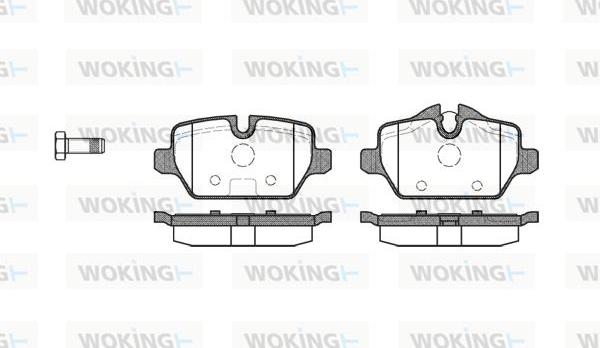 Woking P10323.00 - Brake Pad Set, disc brake autospares.lv