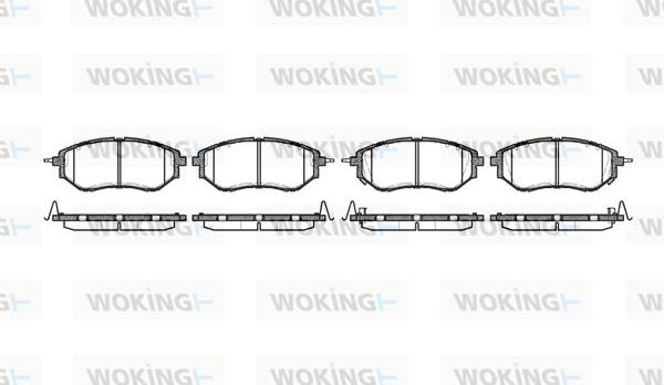 Woking P10373.02 - Brake Pad Set, disc brake autospares.lv