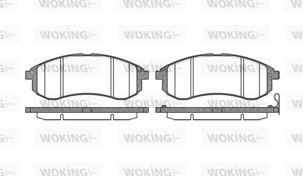 Woking P10293.01 - Brake Pad Set, disc brake autospares.lv