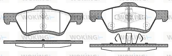 Woking P10243.00 - Brake Pad Set, disc brake autospares.lv