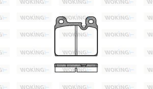 Woking P1023.30 - Brake Pad Set, disc brake autospares.lv