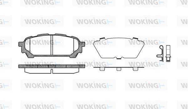 Woking P10763.01 - Brake Pad Set, disc brake autospares.lv