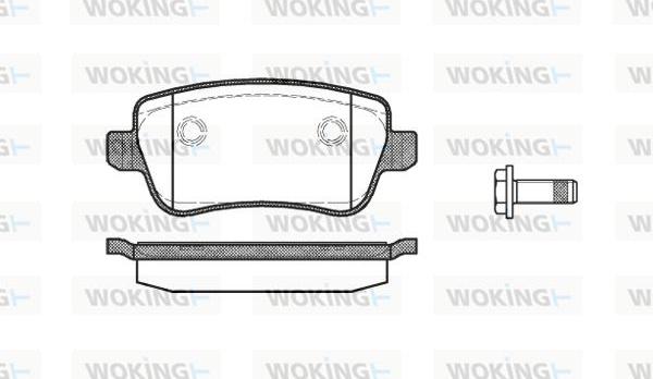 Woking P10783.00 - Brake Pad Set, disc brake autospares.lv