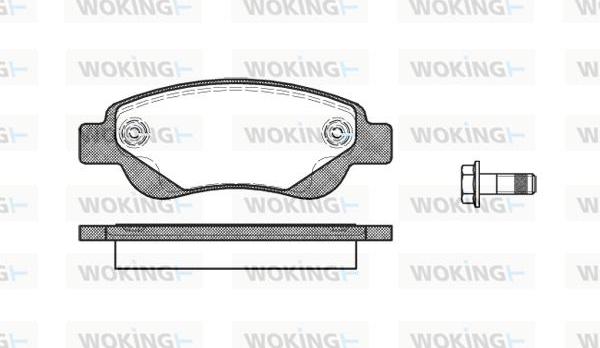 Woking P10773.00 - Brake Pad Set, disc brake autospares.lv