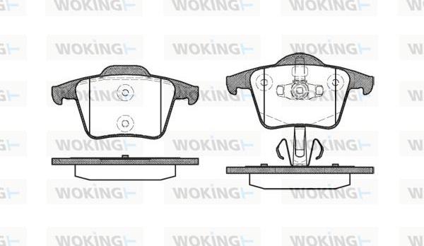 Woking P11443.00 - Brake Pad Set, disc brake autospares.lv