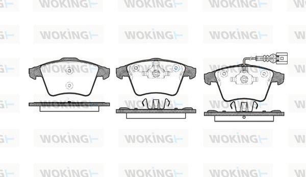 Woking P11453.01 - Brake Pad Set, disc brake autospares.lv