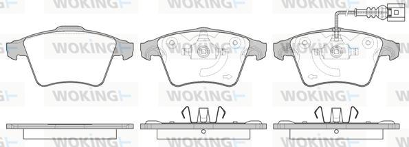 Woking P11453.11 - Brake Pad Set, disc brake autospares.lv