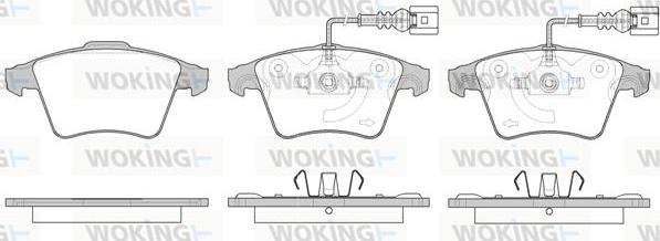 Woking P11453.22 - Brake Pad Set, disc brake autospares.lv