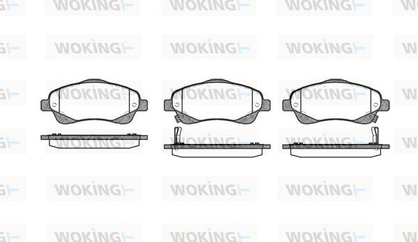 Woking P11463.02 - Brake Pad Set, disc brake autospares.lv