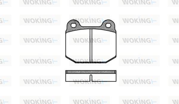 Woking P1143.00 - Brake Pad Set, disc brake autospares.lv