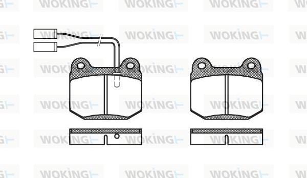 Woking P1143.01 - Brake Pad Set, disc brake autospares.lv