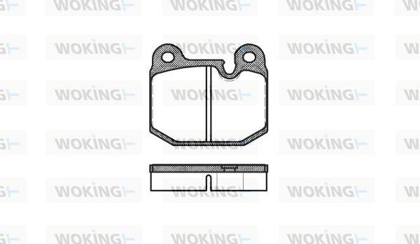 Woking P1143.10 - Brake Pad Set, disc brake autospares.lv