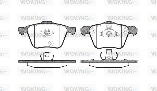 Woking P11433.00 - Brake Pad Set, disc brake autospares.lv