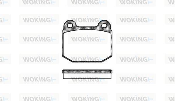 Woking P1143.20 - Brake Pad Set, disc brake autospares.lv